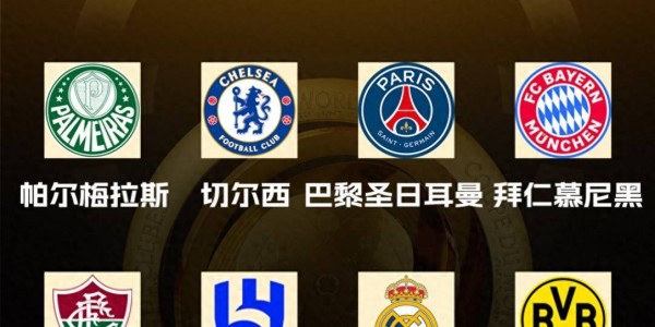 世俱杯8强分布:德甲巴甲各2队 英超西甲法甲各1队 意甲全军覆没